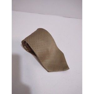 Graham Lockwood England Silk USA Made Gold Tie Classic Diamond Pattern